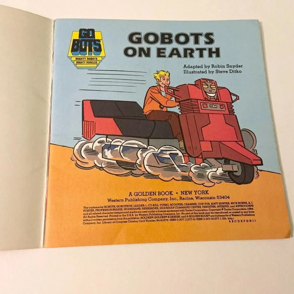 Vtg 1984 Go  Bots On Earth Golden Super Adventure Book - Picture 7 of 16